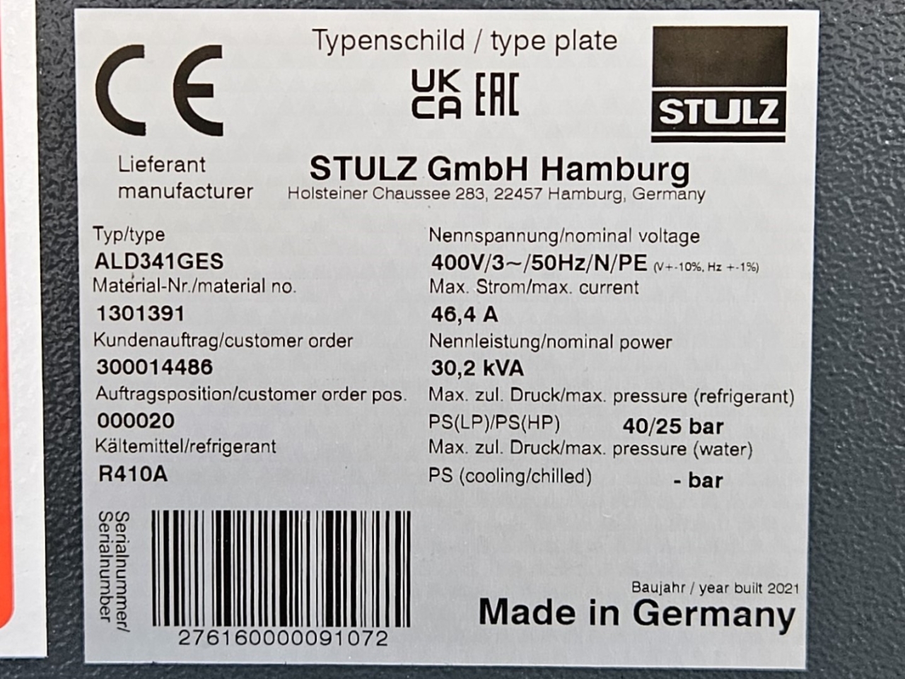 Used Stulz ASD431GES air conditioning data centers | HOS BV