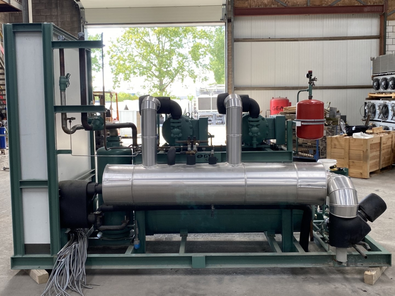 Used Bitzer HSN 6461-50-40P semi-hermetic screw compressor